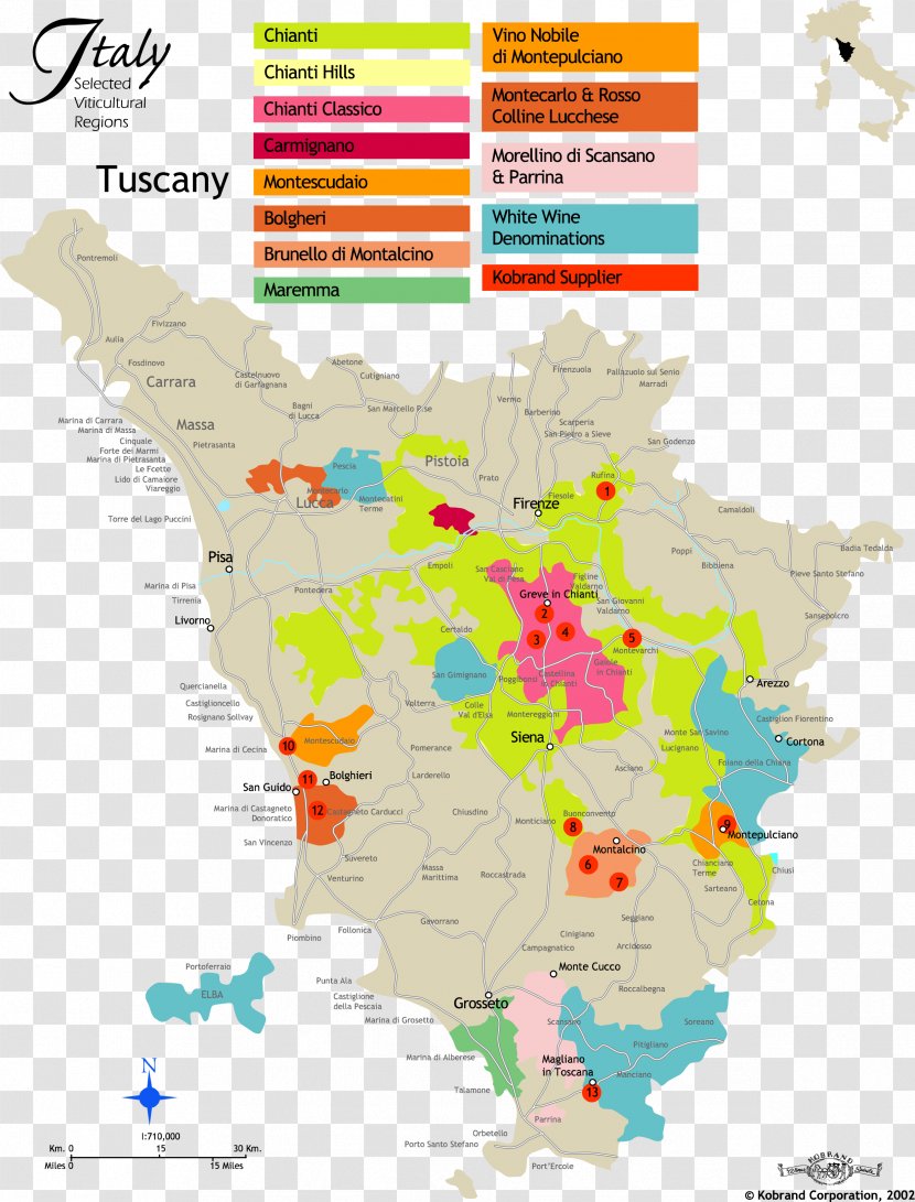 Tuscan Wine Sangiovese Chianti DOCG Italian - Brunello Di Montalcino Docg Transparent PNG