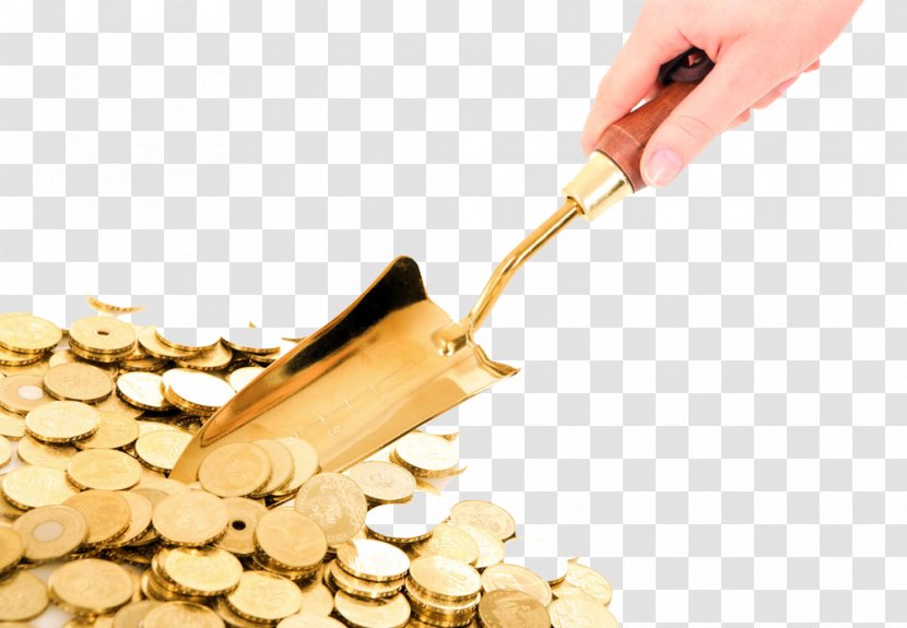 Money Coin Security Stock Investor - Share - Montreal Gold And Shovel High-definition Buckle Material Transparent PNG