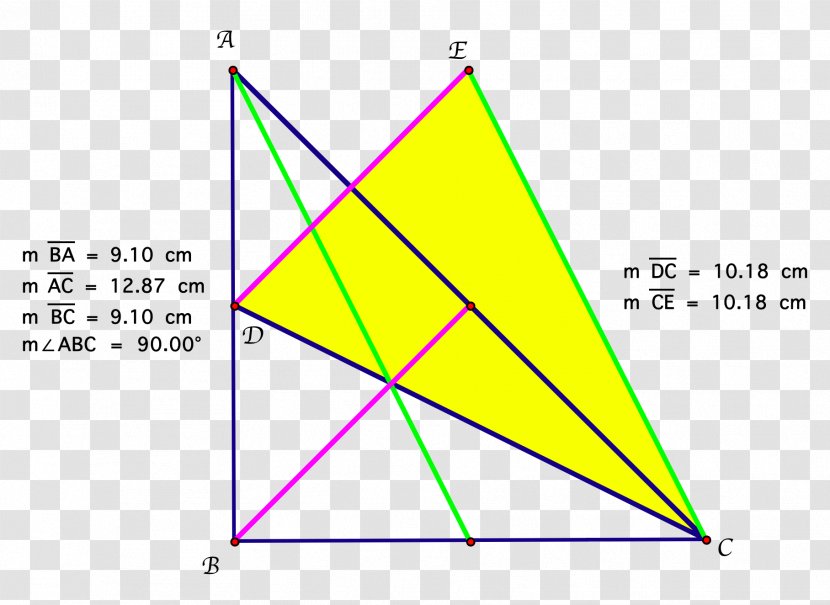 Right Triangle Median Isosceles Altitude - Area - Equilateral Transparent PNG