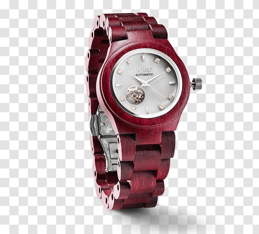 Automatic Watch Jord Fashion Strap - Coração Transparent PNG
