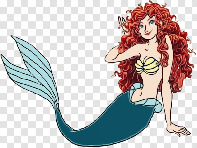 Mermaid Fictional Character Cartoon Mythical Creature Clip Art - Paint Transparent PNG