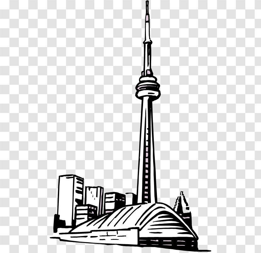 CN Tower Drawing Sketch - Steeple - Spire Transparent PNG