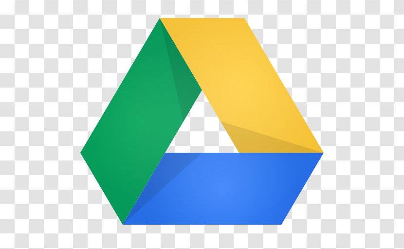 Triangle Yellow Green - Computer Software - Google Drive Transparent PNG