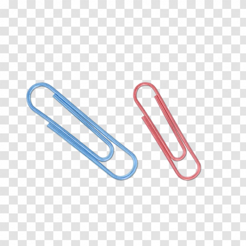 Paper Safety Pin Blue - Drawing - Pink Paperclip Material Transparent PNG