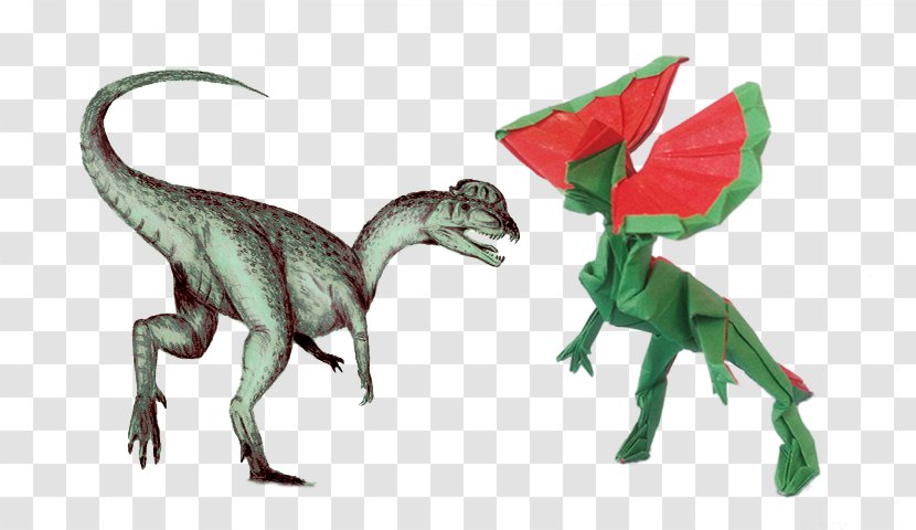 Velociraptor Origami Dinosaur Eobrontosaurus Dimetrodon - Mythical Creature Transparent PNG