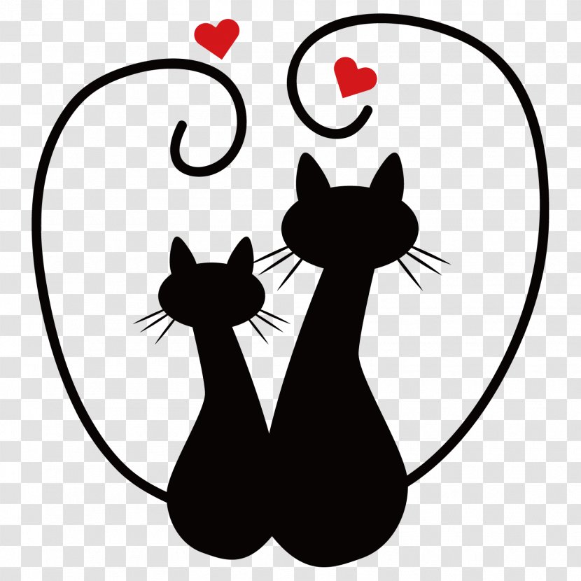 Cat Wedding Invitation Happy Anniversary Kitten - Carnivoran - Feline Transparent PNG