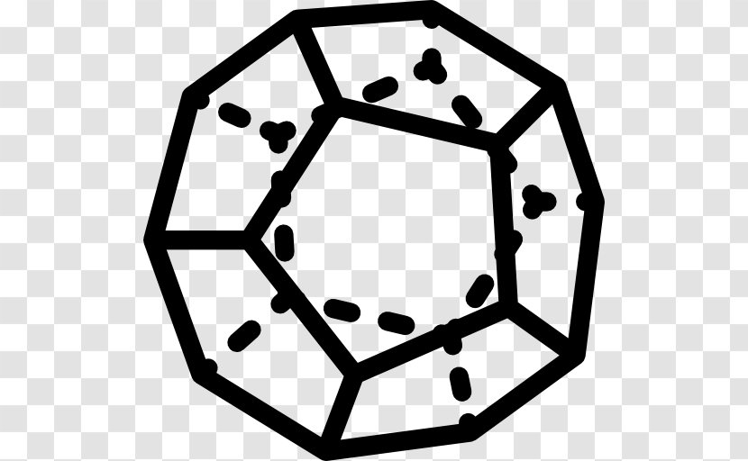 Dodecahedron Line Shape Point Angle - Area Transparent PNG