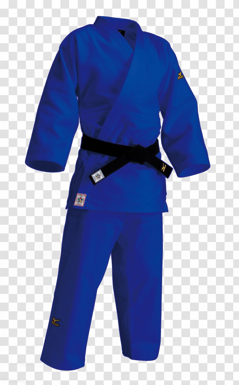 Judogi Karate Gi Mizuno Corporation International Judo Federation - Brazilian Jiujitsu Ranking System - Electric Blue Transparent PNG