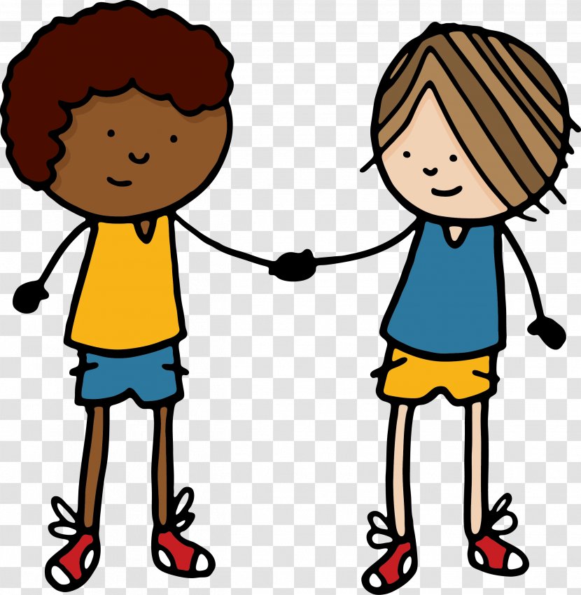 Handshake Cartoon Clip Art - Hand - Friends Transparent PNG