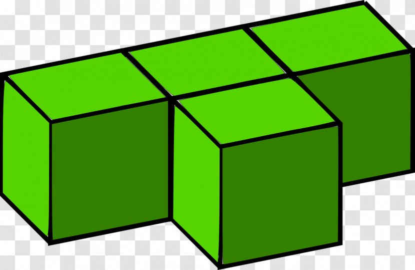 3D Tetris Jigsaw Puzzles Three-dimensional Space Clip Art - Grass - Cube Transparent PNG