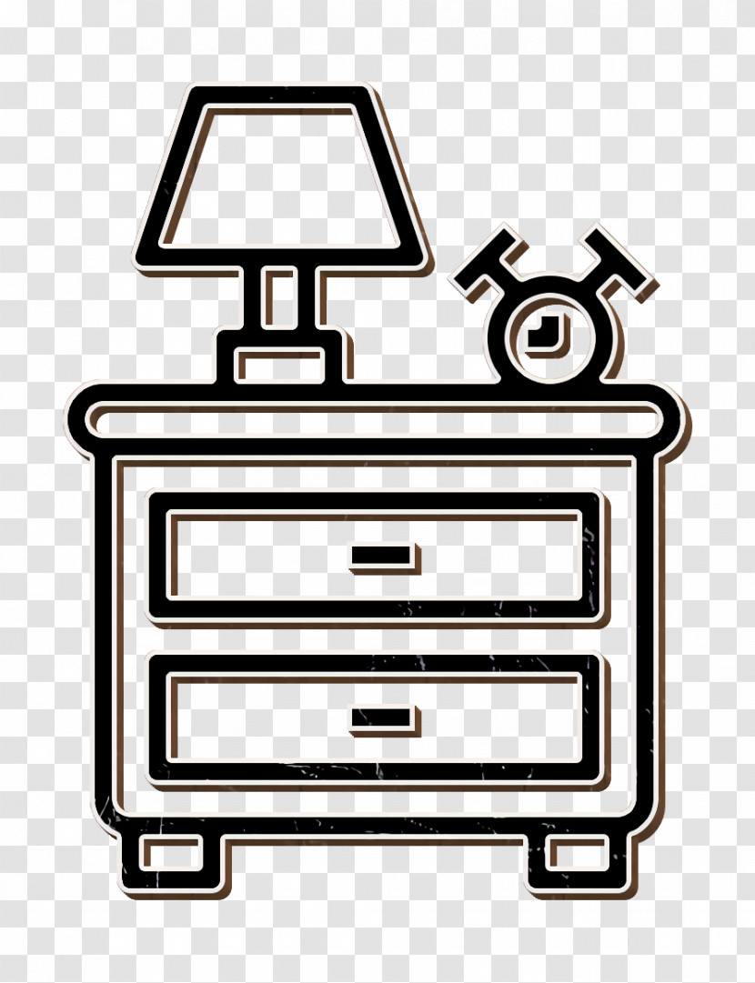 Home Equipment Icon Nightstand Icon Furniture And Household Icon Transparent PNG