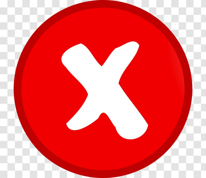 X Mark Clip Art - Check - Wrong Images Transparent PNG
