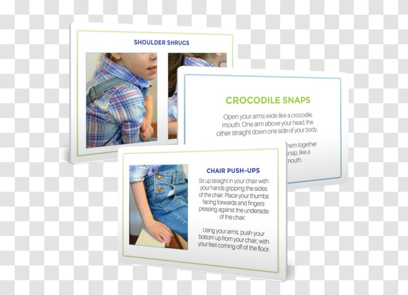 Warming Up Exercise Stretching Fine Motor Skill Child - Handheld Card Transparent PNG