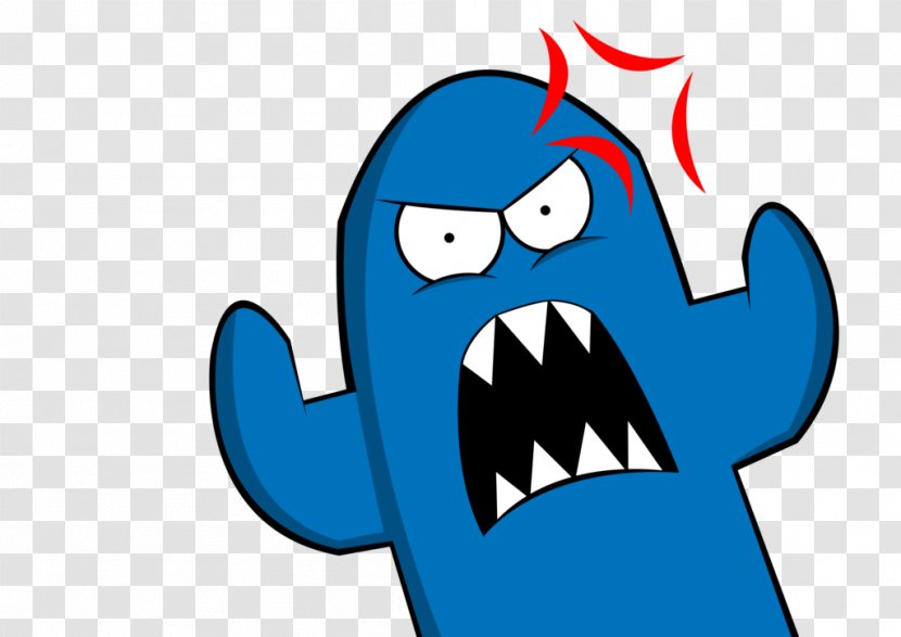 Bloo Tube Screaming Art - Angry Transparent PNG
