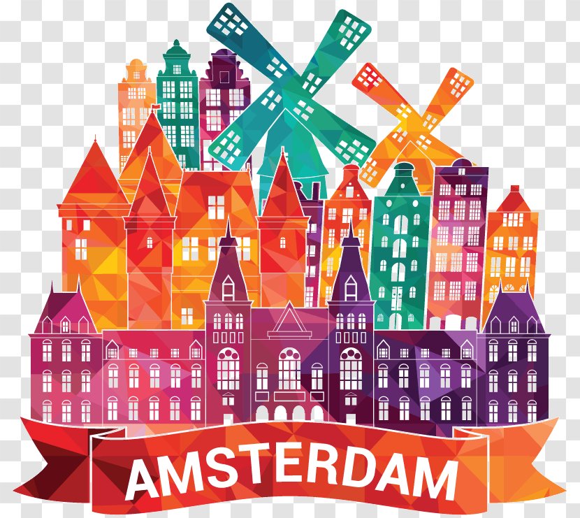 Vector Graphics Amsterdam Stock Illustration Skyline - Royaltyfree - Silhouette Transparent PNG