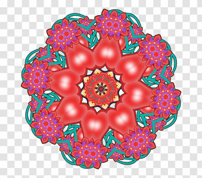 Cut Flowers Floral Design Circle Symmetry Pattern - Petal Transparent PNG