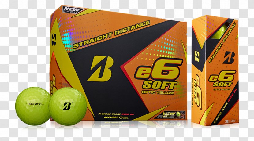 Golf Balls Bridgestone E6 SOFT SPEED Titleist - Ball - Optic Yellow Transparent PNG