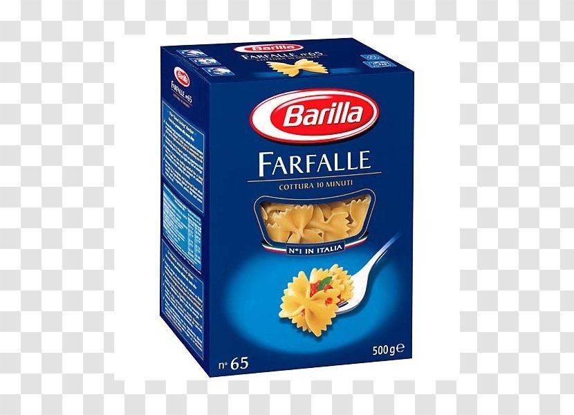 Pasta Vegetarian Cuisine Lasagne Barilla Group Macaroni - Ingredient - Farfalle Transparent PNG