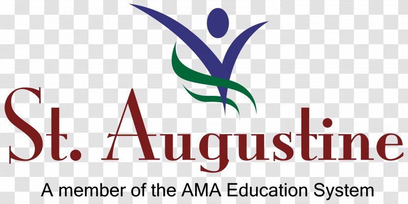 St. Augustine School Of Nursing AMA Computer University Logo - St Transparent PNG