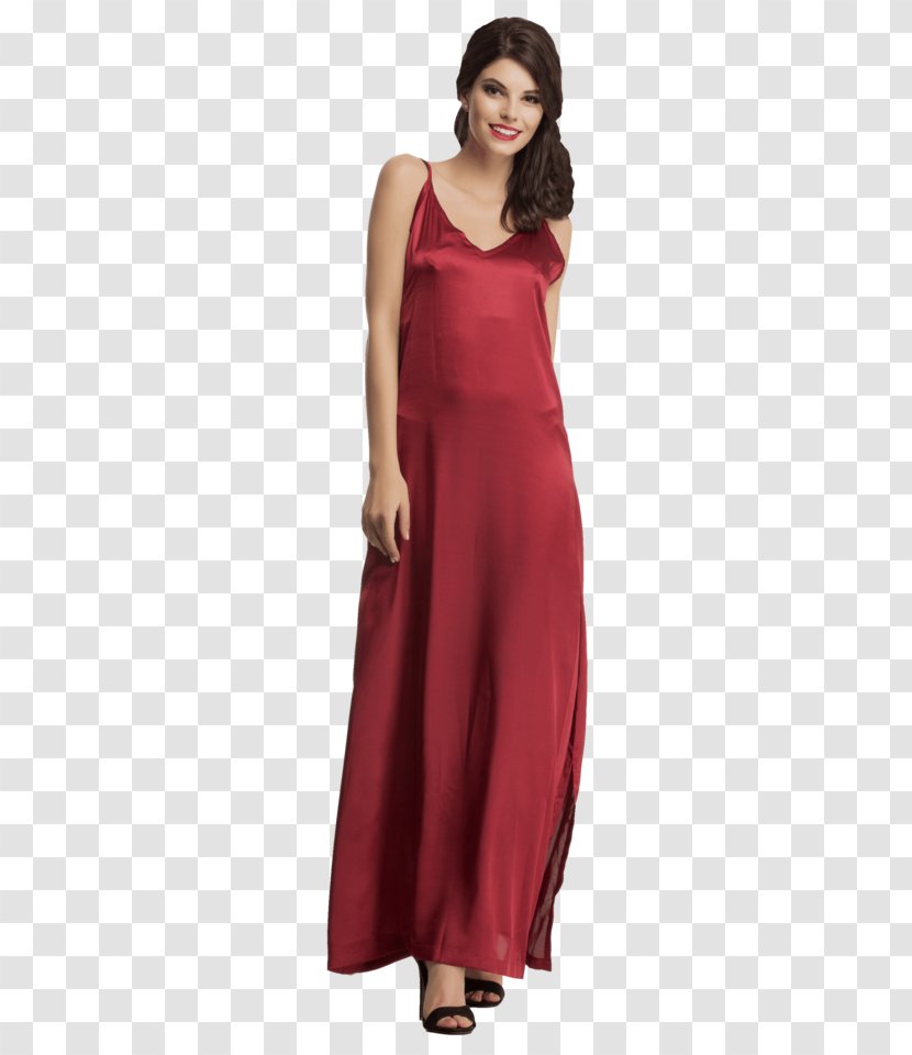 Robe Satin Dress Nightwear Gown - Formal Wear Transparent PNG