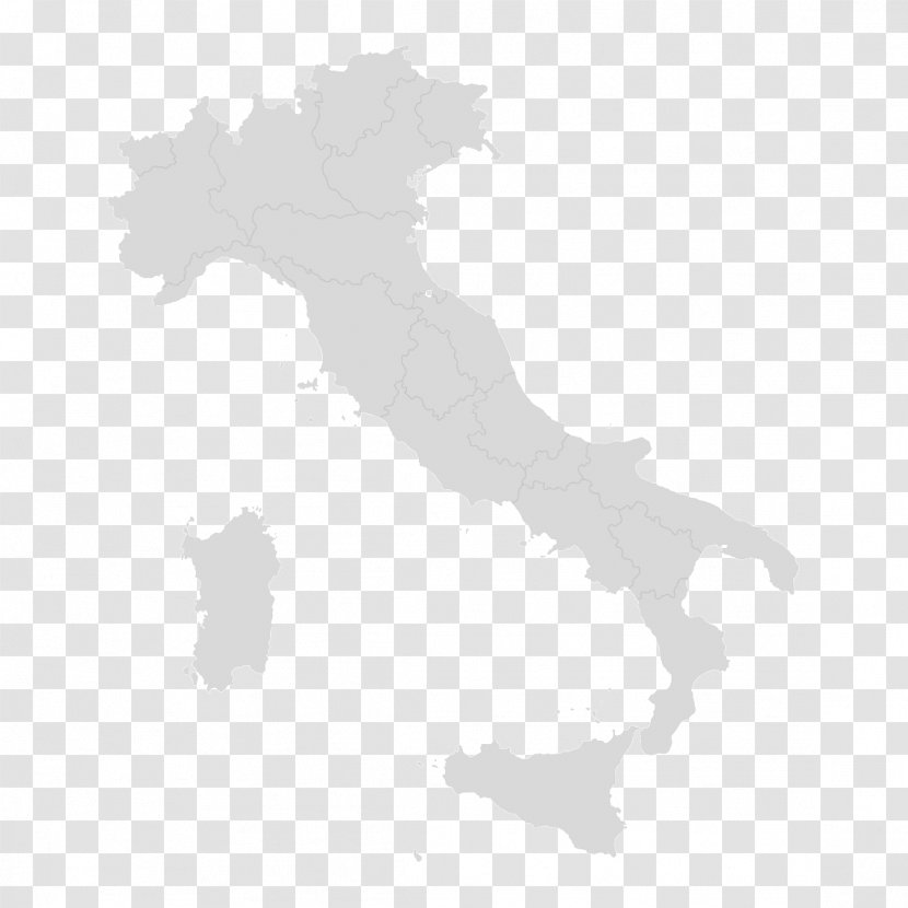 Regions Of Italy Vector Map - Region Transparent PNG
