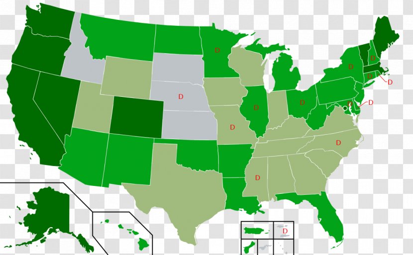United States Legality Of Cannabis By U.S. Jurisdiction Legalization - Medical Transparent PNG