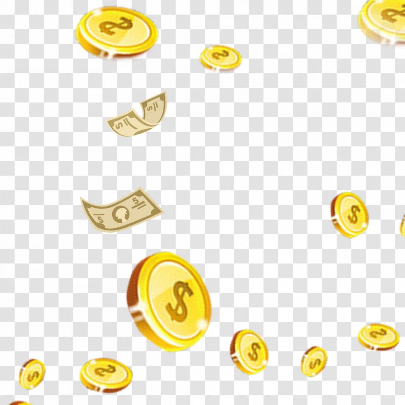 Coin Download - Smiley - Floating Material Transparent PNG