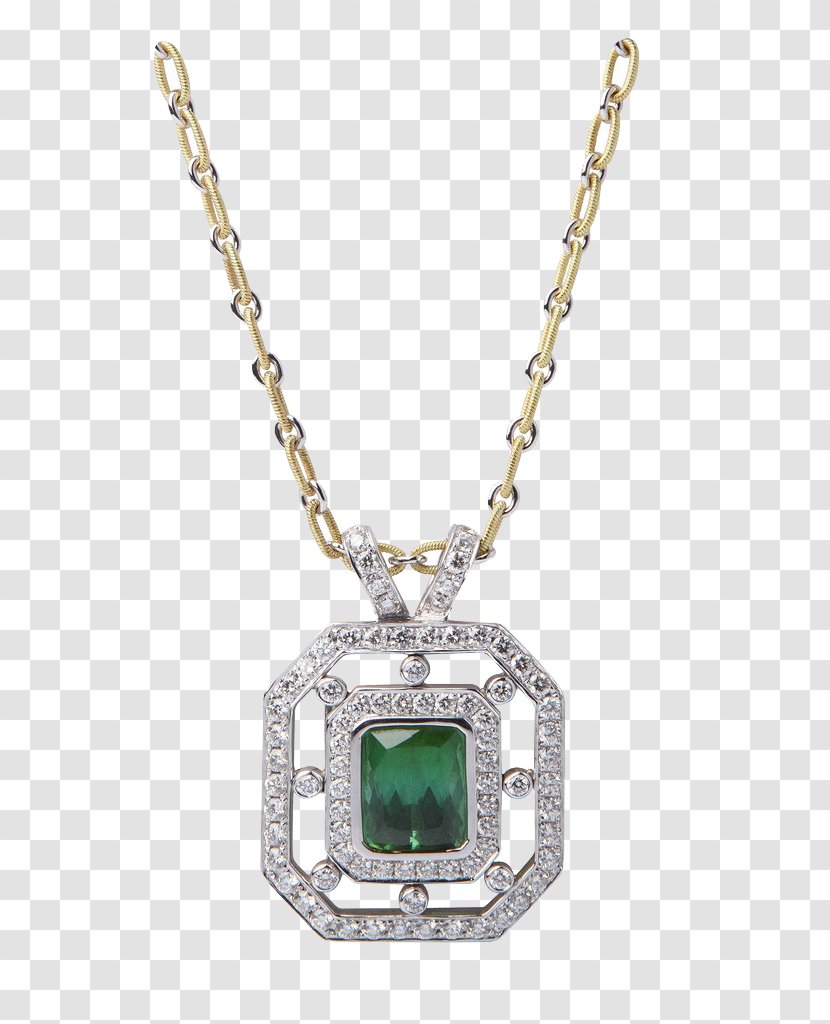 Emerald Necklace Jewellery Diamond - Body Piercing Transparent PNG
