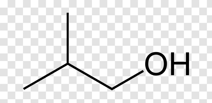 Isobutanol Skeletal Formula Chemical Butyl Group Cyclohexane - Organic Chemistry - Skeleton Transparent PNG