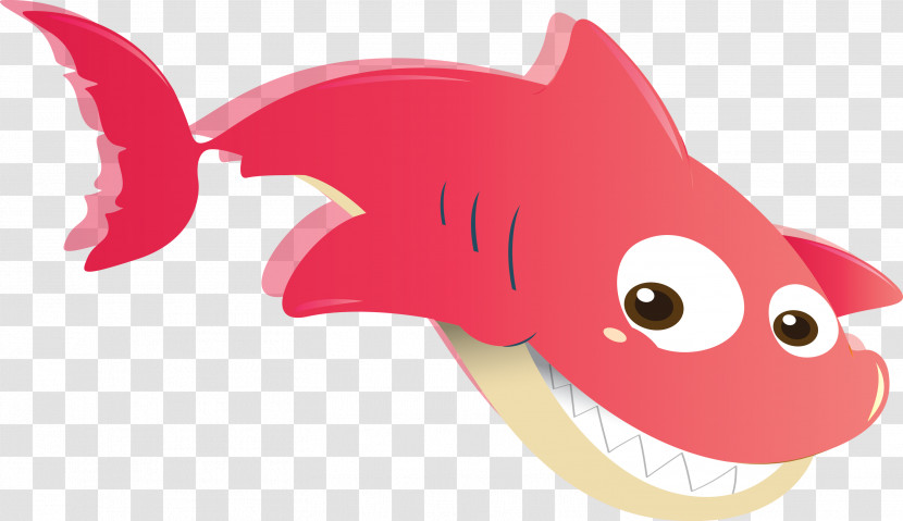 Fish Pink Cartoon Fish Mouth Transparent PNG