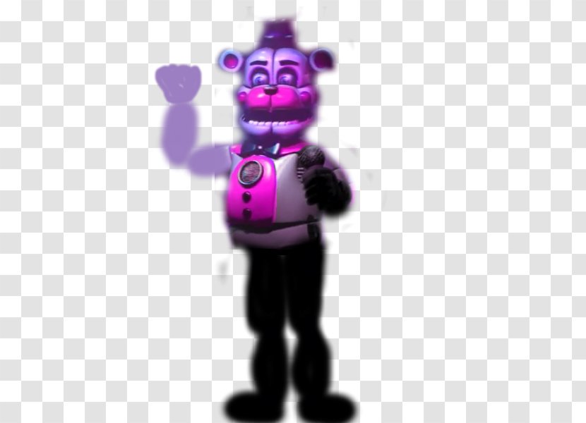 Pink M Mascot Figurine - Funtime Freddy Transparent PNG