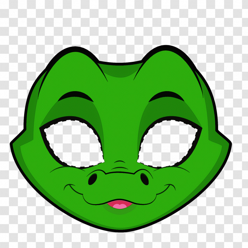 Green Face Head Cartoon Mouth Transparent PNG
