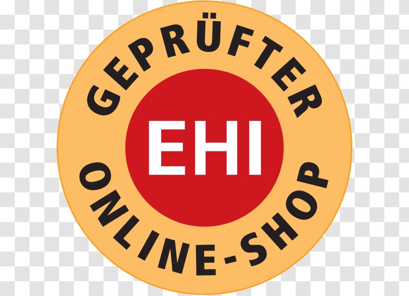 EHI Geprüfter Online-Shop Certification Mark Logo E-commerce - Orange - Lofty Transparent PNG