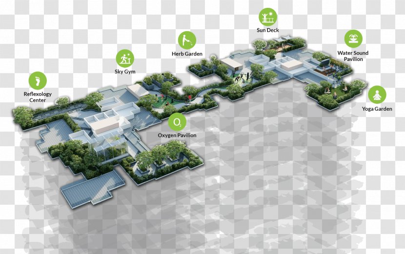 The Green Terraces Apartment Garden Design Architecture - Grass Transparent PNG