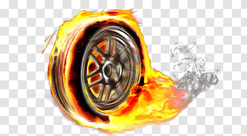 Car Tire Fire Wheel Spare Transparent PNG