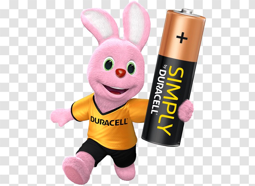 Duracell Electric Battery Alkaline AAA - Mascot Transparent PNG