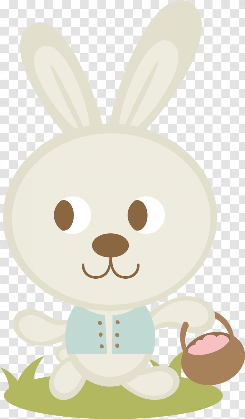 Rabbit Easter Bunny Egg Clip Art - Scrapbooking Transparent PNG