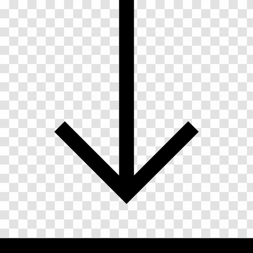 Logo Line Angle Brand - Down Arrow Transparent PNG