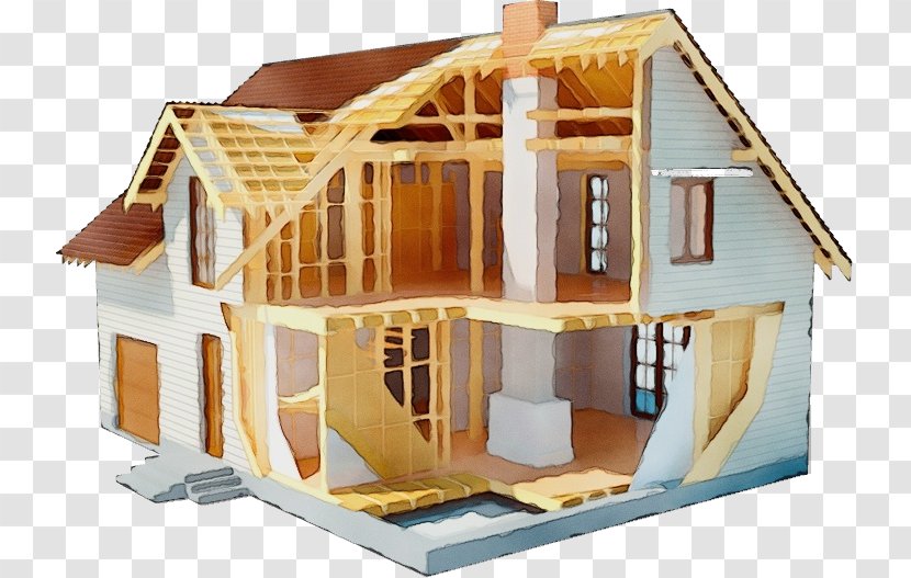 Real Estate Background - Timber Framing - Log Cabin Toy Transparent PNG
