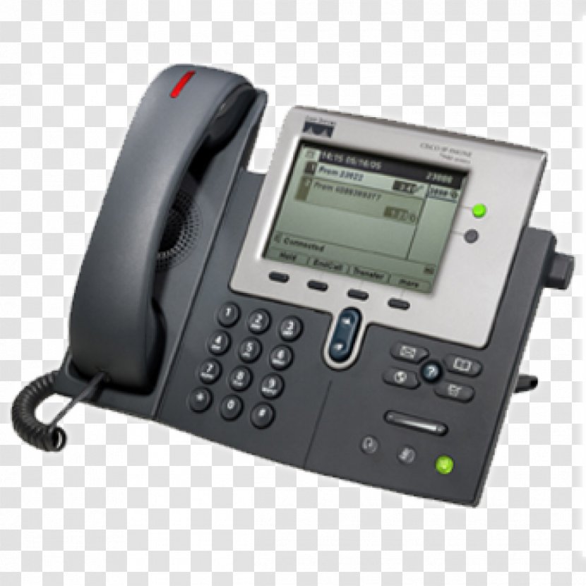 VoIP Phone Voice Over IP Telephone Cisco 7941G Systems - 7961gge - Visio Voip Transparent PNG