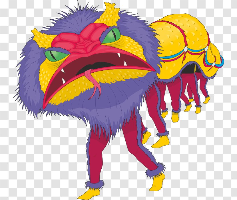 China Chinese New Year Animation Clip Art - Lion Dance Transparent PNG