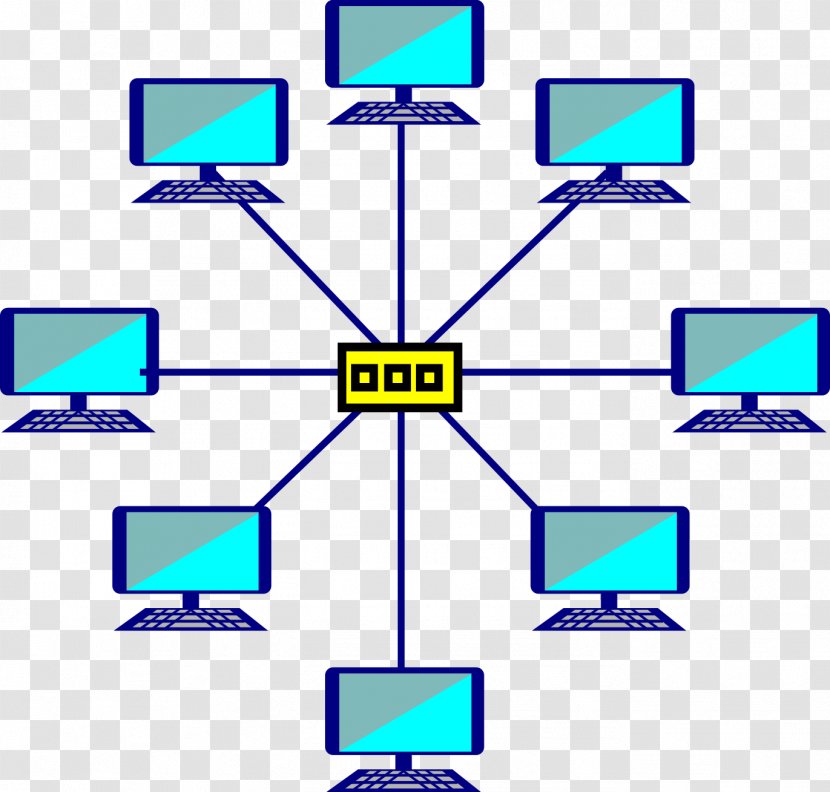 Network Topology Star Computer Diagram Clip Art Transparent PNG