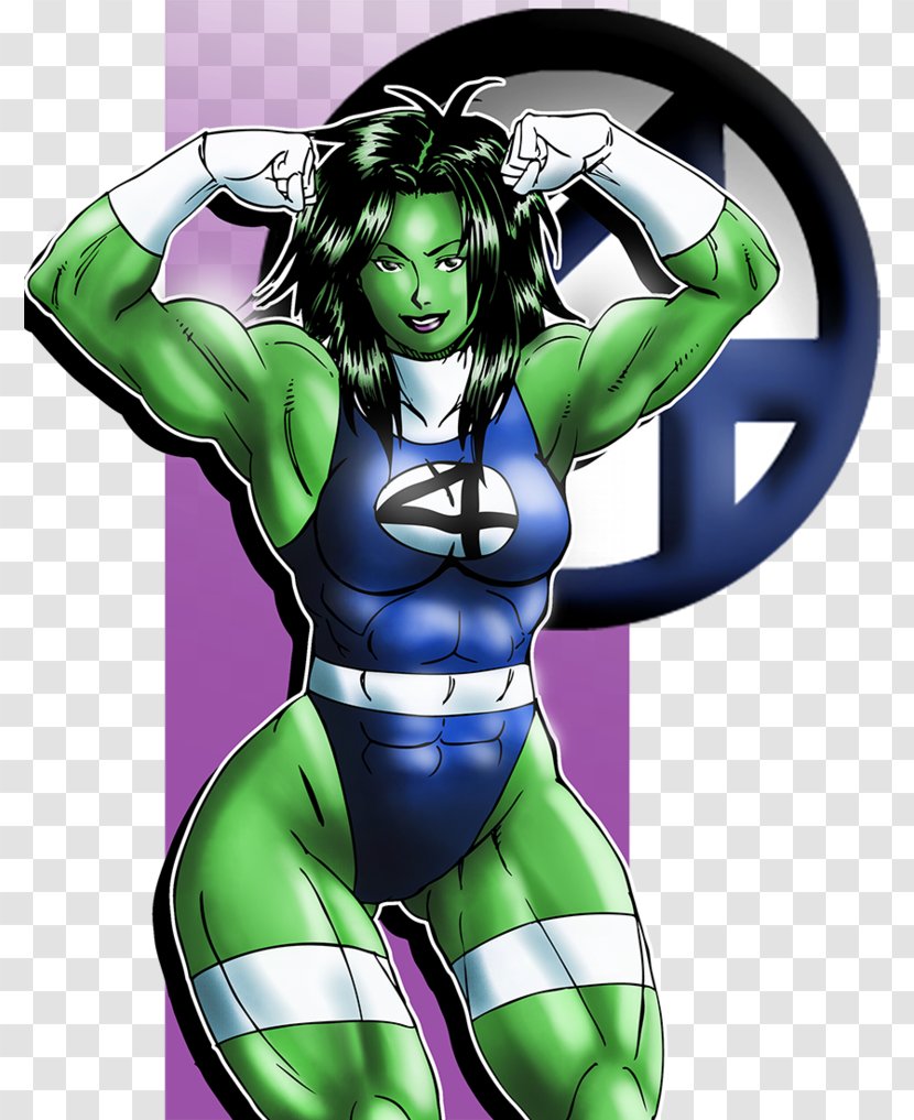 She-Hulk Superhero Marvel Comics Cartoon - Fictional Character - She Hulk Transparent PNG