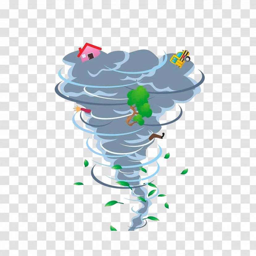 Tornado Cartoon Royalty-free Illustration - Cloud - A Powerful Transparent PNG