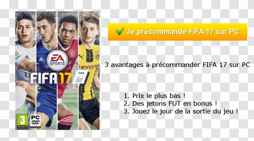 FIFA 17 18 Xbox 360 PlayStation 4 Sports Game - Electronic Arts - Fifa France Transparent PNG