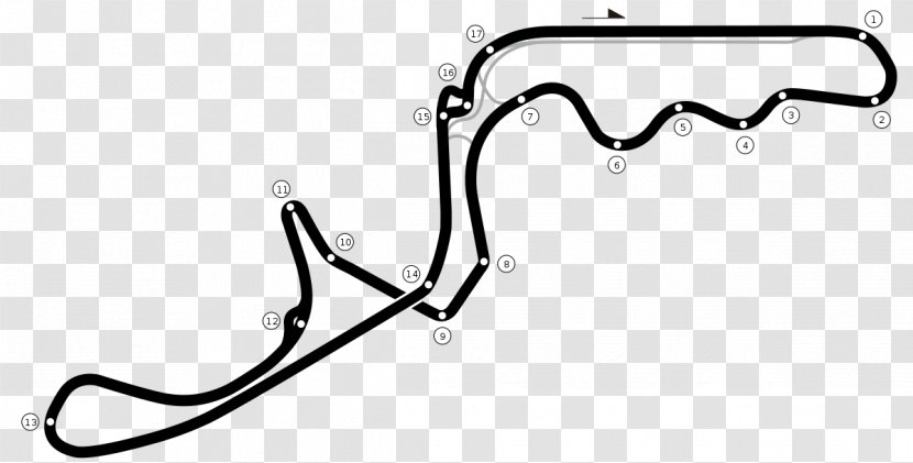 Suzuka Circuit Formula 1 Japanese Grand Prix Race Track Autodromo - Monochrome Transparent PNG