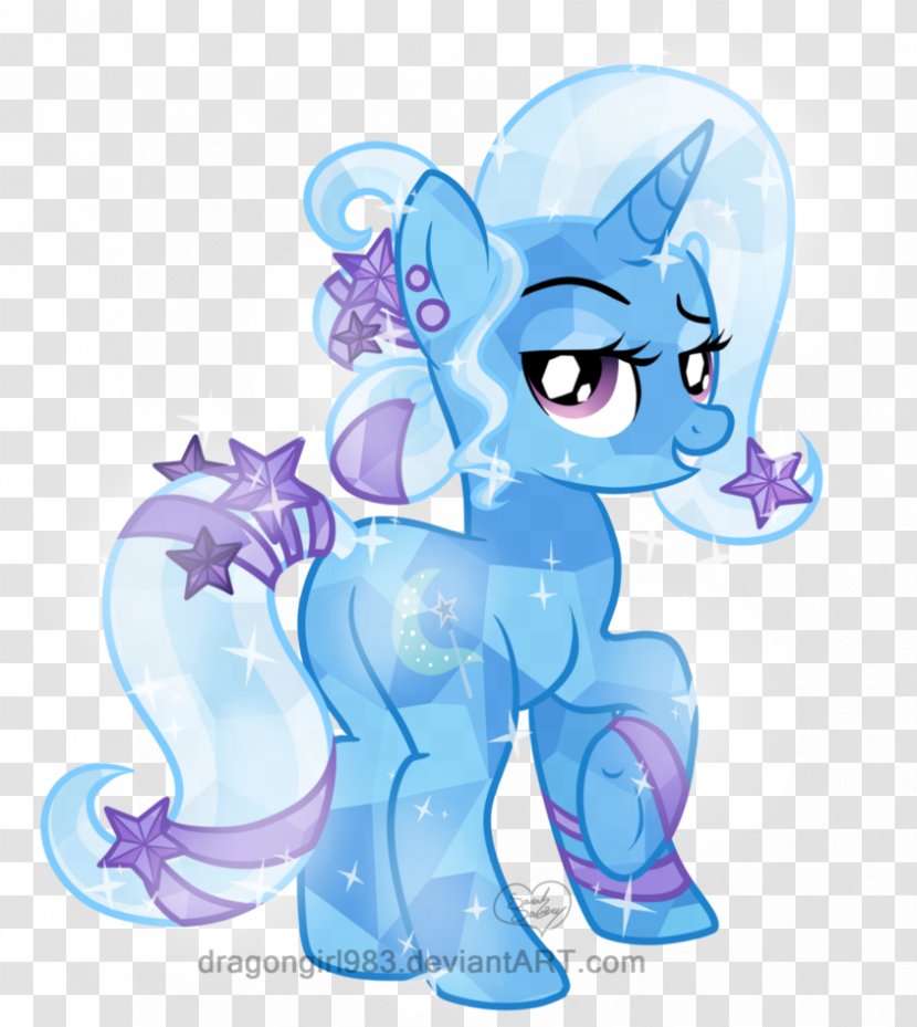 Pony Horse Cat - Flower - Blue Transparent PNG