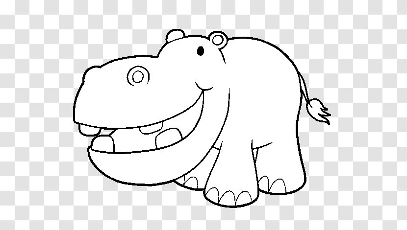 Hippopotamus Drawing Clip Art - Cartoon - Desenho Hipopotamo Transparent PNG