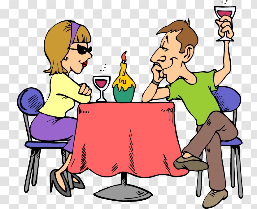 Dating First Date Lunch Clip Art - Hand - Outside Dining Cliparts Transparent PNG