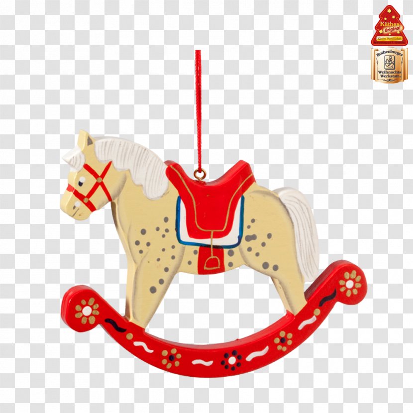 Rocking Horse Christmas Ornament Day Käthe Wohlfahrt - Animal Figure Transparent PNG